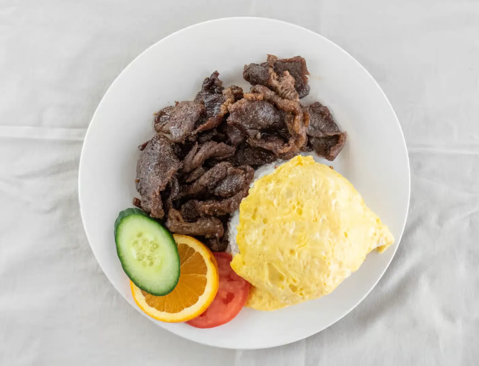 Tocino sweet fried pork at Juvian's Restaurant Waterford Winnipeg, MB