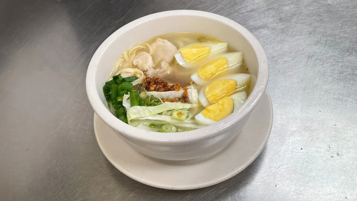 Miki-Bihon Guisado noodles at Juvian's Restaurant Waterford Winnipeg, MB